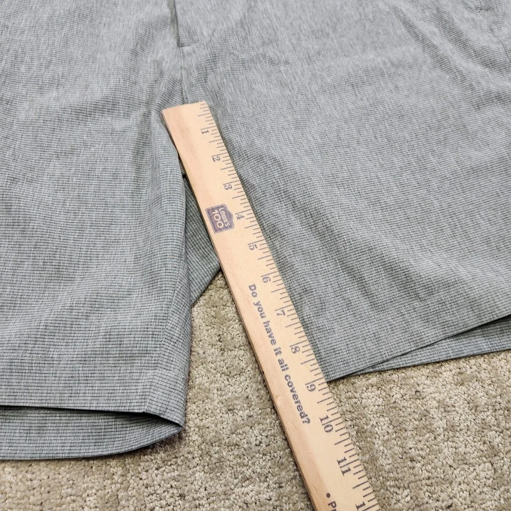 Johnston & Murphy Xc4 Shorts Men 38 Gray Performance Golf Elastic Waist 9